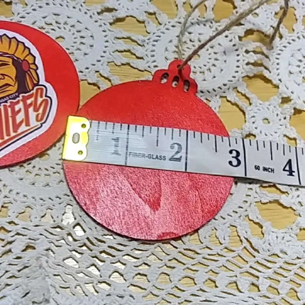 Football 🏈 Theme Hand-Painted, Stickered Christmas Ornaments